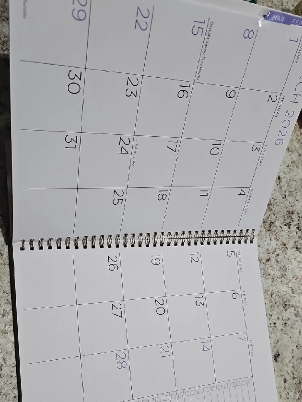 See It Bigger Blue Floral Planner